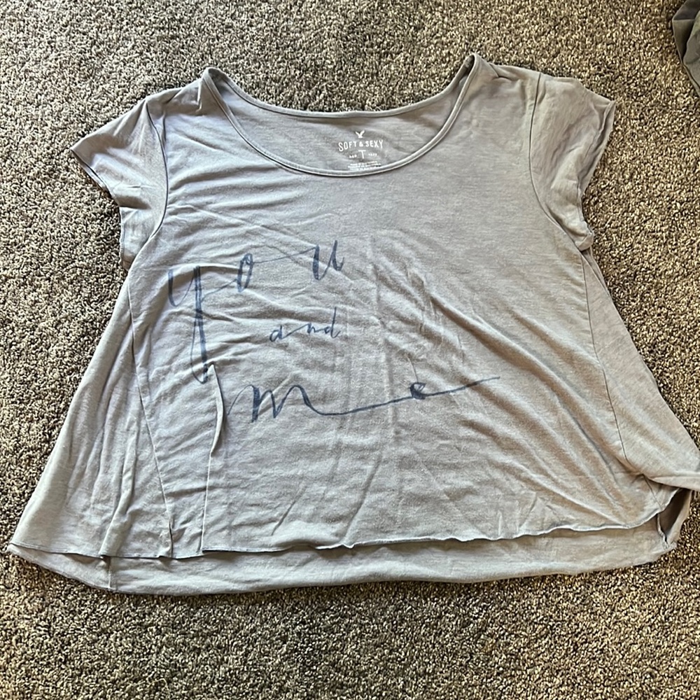 Grey soft and sexy tee